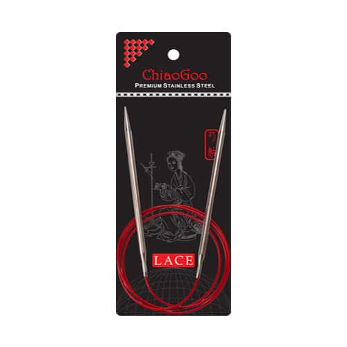 

Спиці кругові Chiaogoo SS RED Lace 100cm-12.75mm