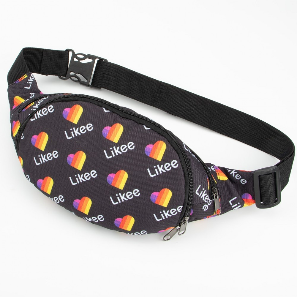 

Сумка на пояс (бананка) Tiger Moon Print+ Likee Черный