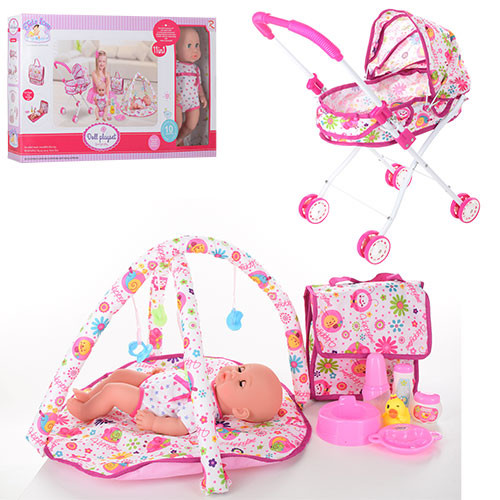 

Игровой набор "Пупс с колясочкой,коврик" 86926