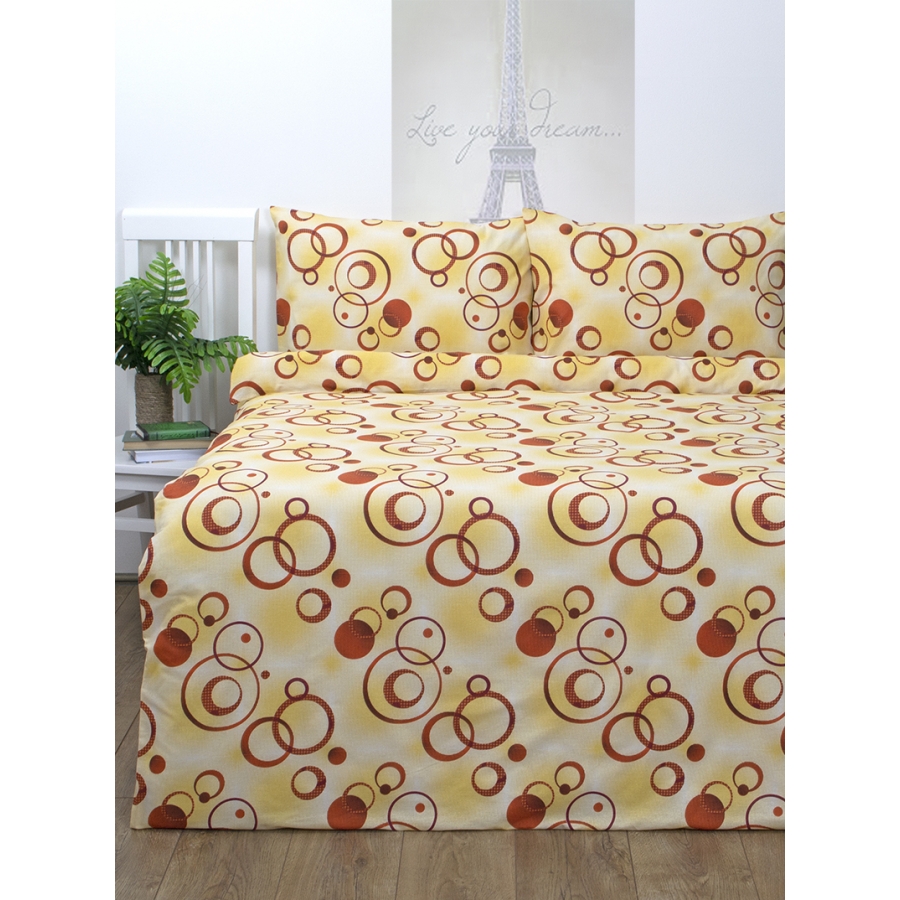 

Постельное белье Lotus Ranforce - Pery желтый полуторное