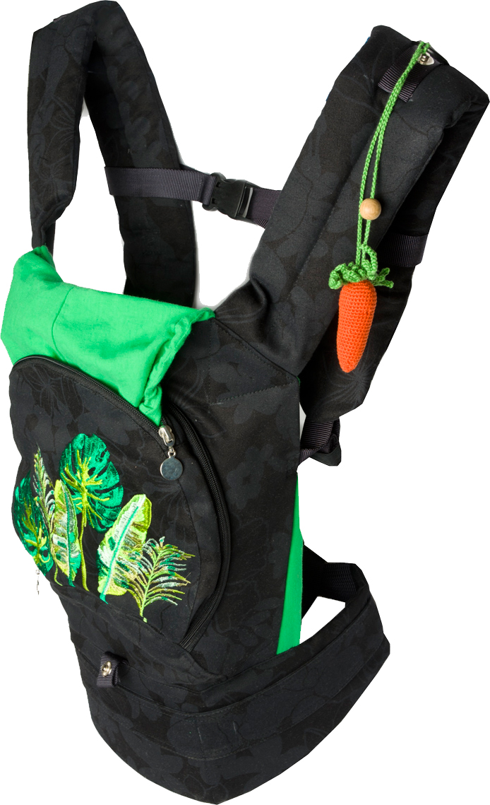 Акція на Эрго-рюкзак для переноски ребенка Модный карапуз с сеточкой для проветривания Черный (03-00736) (4823870873637) від Rozetka UA