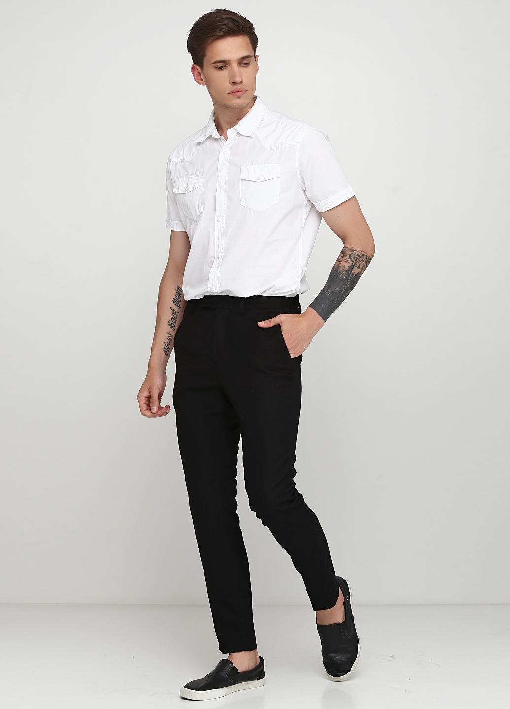

Брюки H&M 0504414_01 52 Черные