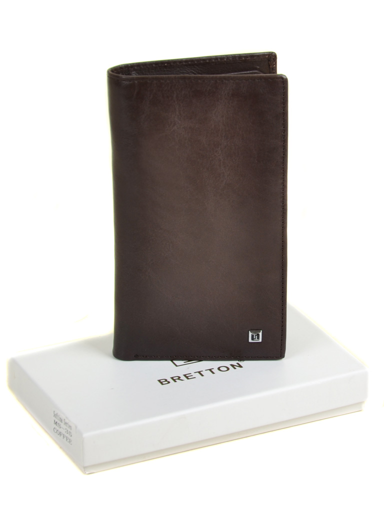 

Мужской кожаный кошелек BRETTON 26658 coffee
