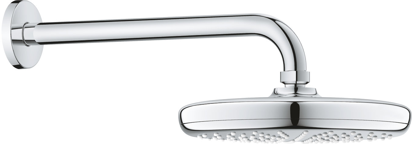 

Душевой гарнитур Grohe Tempesta 210 26411000 верхний душ с душевым кронштейном 286 мм, 1 режим струи