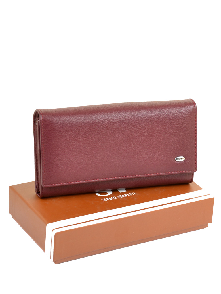 

Женский кожаный кошелек ST 29752 date-red