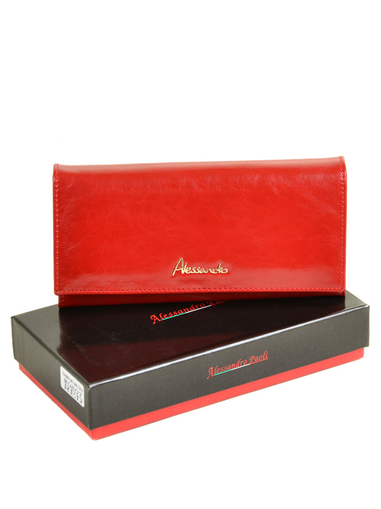 

Женский кожаный кошелек ALESSANDRO PAOLI 29304 red