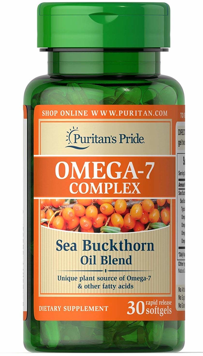

Рыбий Жир Puritan's Pride Omega-7 Complex Sea Buckthorn Oil Blend-30 Softgels