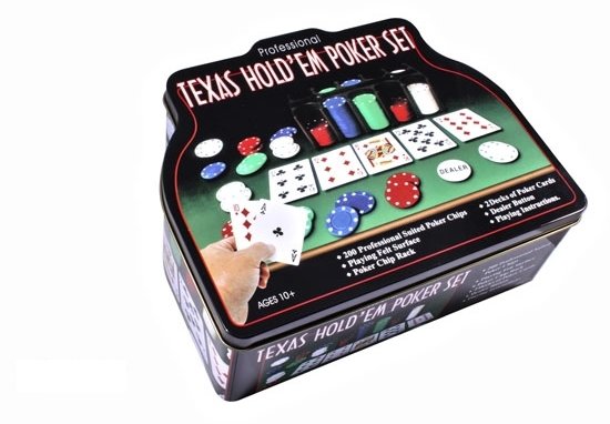 

Настольная игра Duke для игры в покер в оловянном кейсе, 200 фишек. (TC04201C)