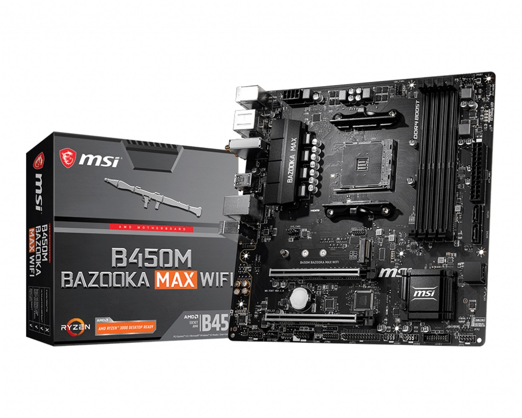 

Материнская плата MSI B450M Bazooka Max Wi-Fi Socket AM4