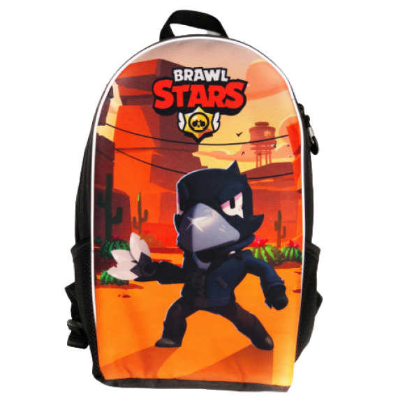 

Популярный школьный рюкзак brawl stars (Бравл старс) с героем "Ворон"