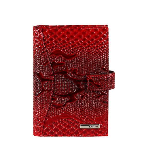 

Обложка для документов KARYA кожаная красного цвета (445-019)