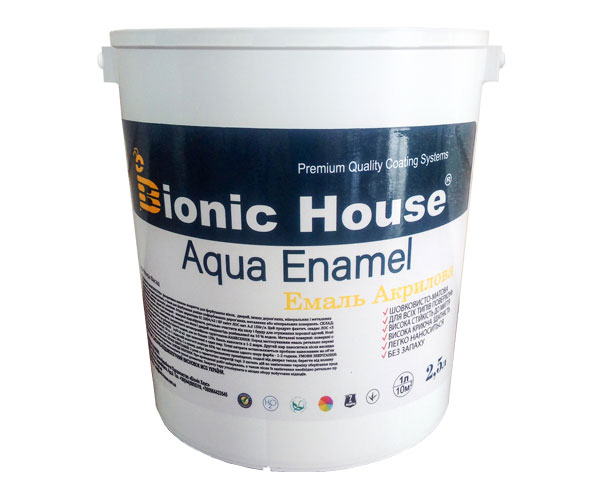 

Краска-эмаль для дерева Bionic-House Aqua Enamel 2,5 л Белый