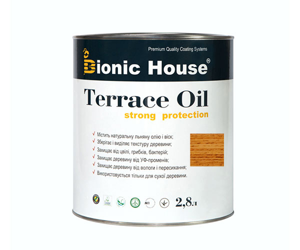 

Масло для терасс Bionic-House 2,8л Орех