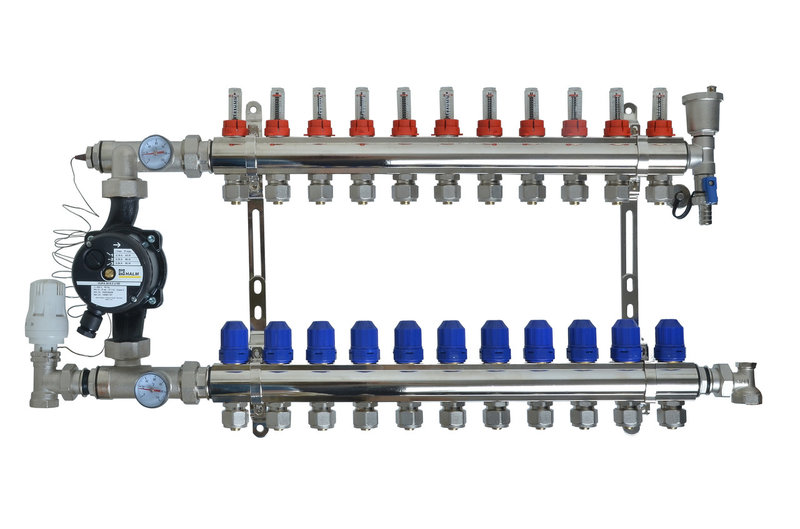 

Коллектор 11 контуров для системы теплого пола CLM Therm t010 (CM)