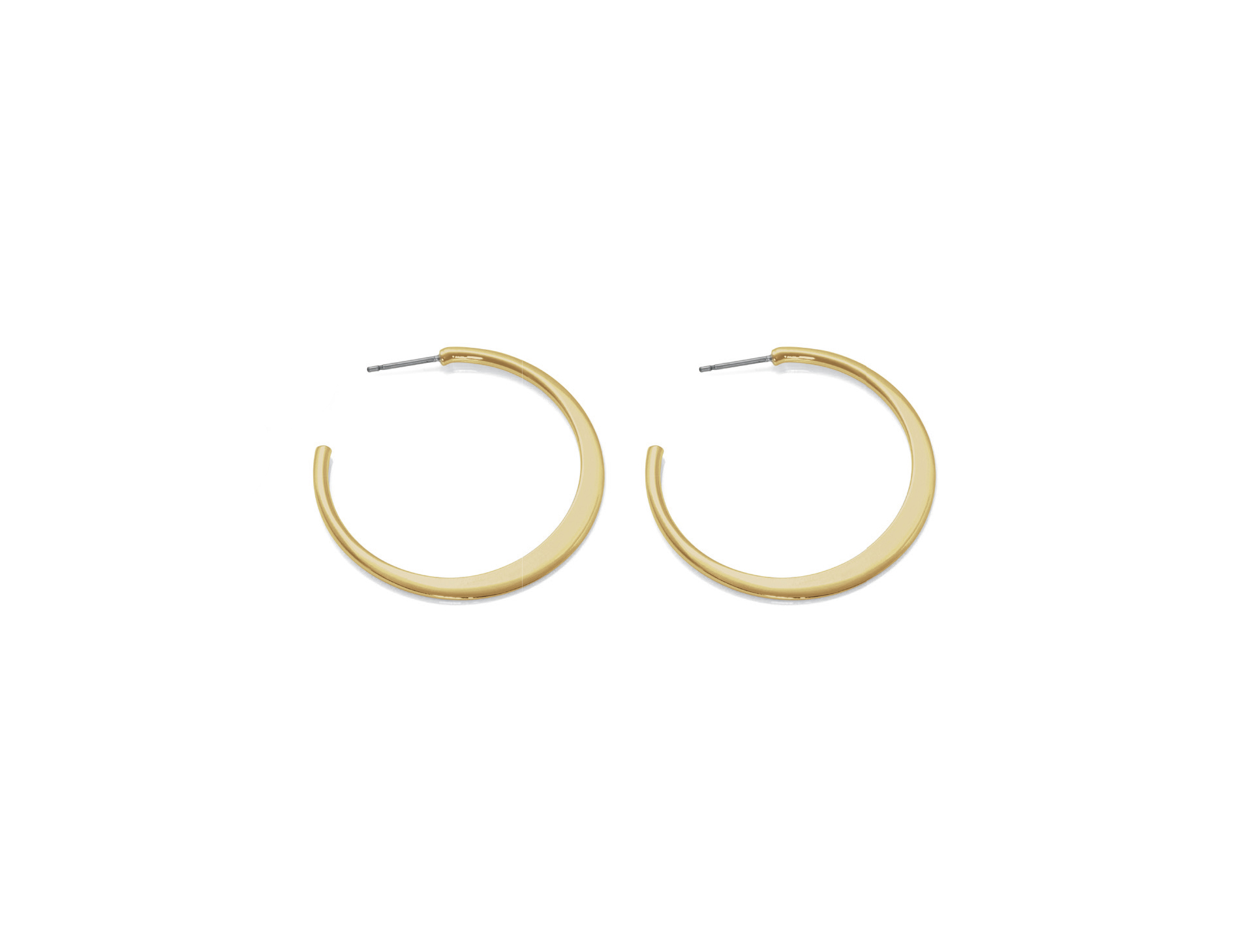 

Серьги-кольца с позолотой 24 карата Honey Fashion Accessories