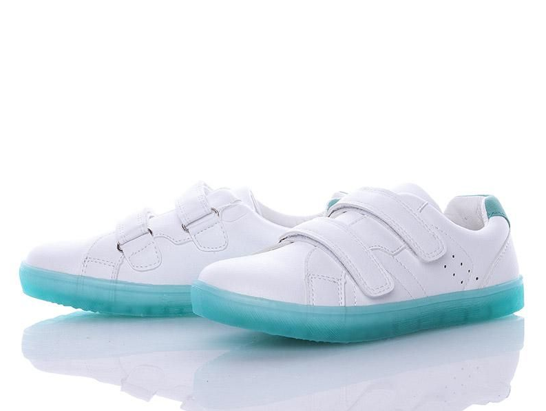 

Кроссовки No brend 33 Бело-бирюзовый (F5607-3 white-blue 33)
