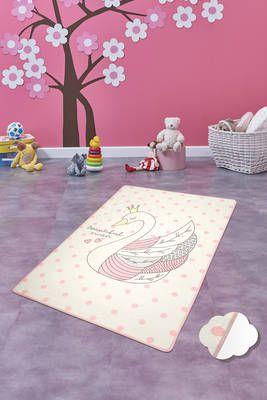 

Коврик безворсовый Chilai 100*160 Swan krem
