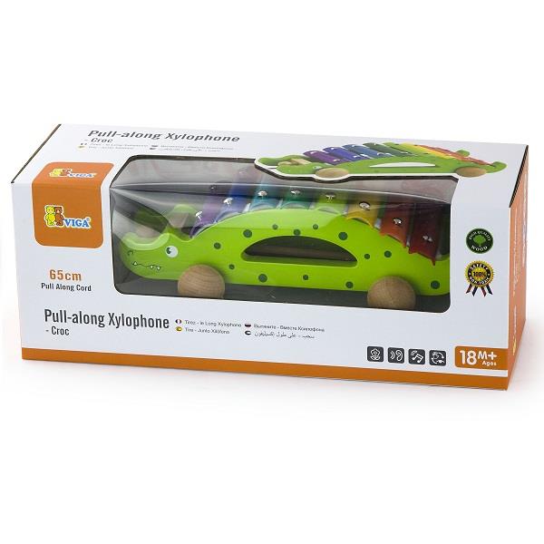 

Игрушка-каталка Viga Toys 'Крокодил' (50342)