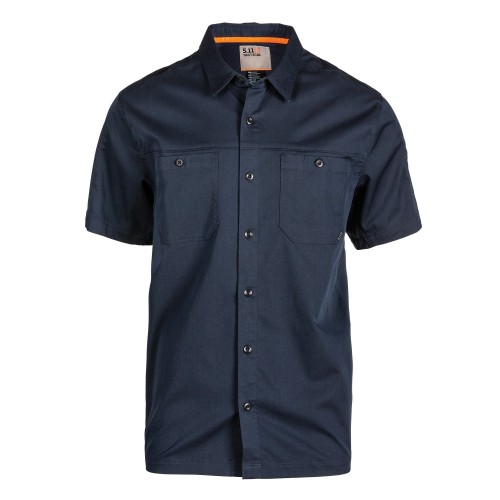 

Рубашка 5.11 Tactical Flex-Tac Twill Short Sleeve Shirt 71390-787 XS Peacoat