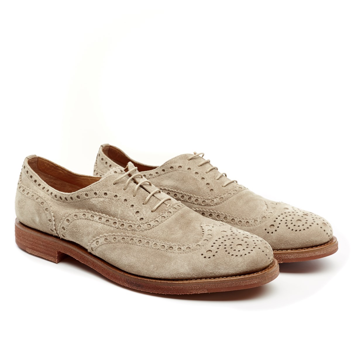 

Туфли мужские бежевые Fratelli Rossetti 10662-73536 43,5 нубук