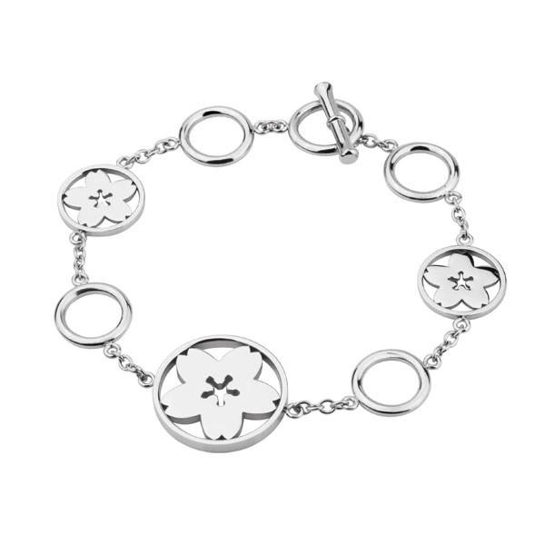 

Браслет из ювелирной стали женский steel with flowers