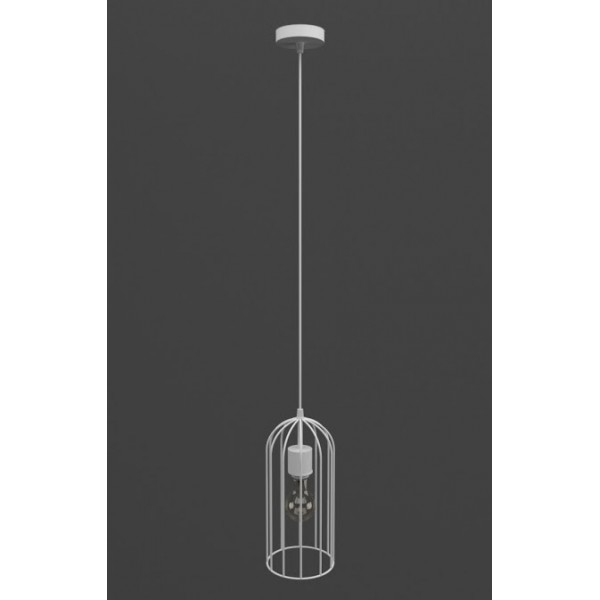 

Люстра Rocca white ТМ MebelLoft 1xE27 в стиле Лофт белый мат