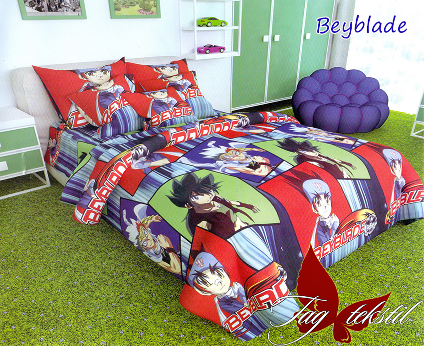 

Комплект Детского постельного белья ТМ TAG 1,5-спальный Beyblade подарочная упаковка
