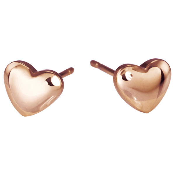 

Женские серьги сердечки Rose Gold New Collection