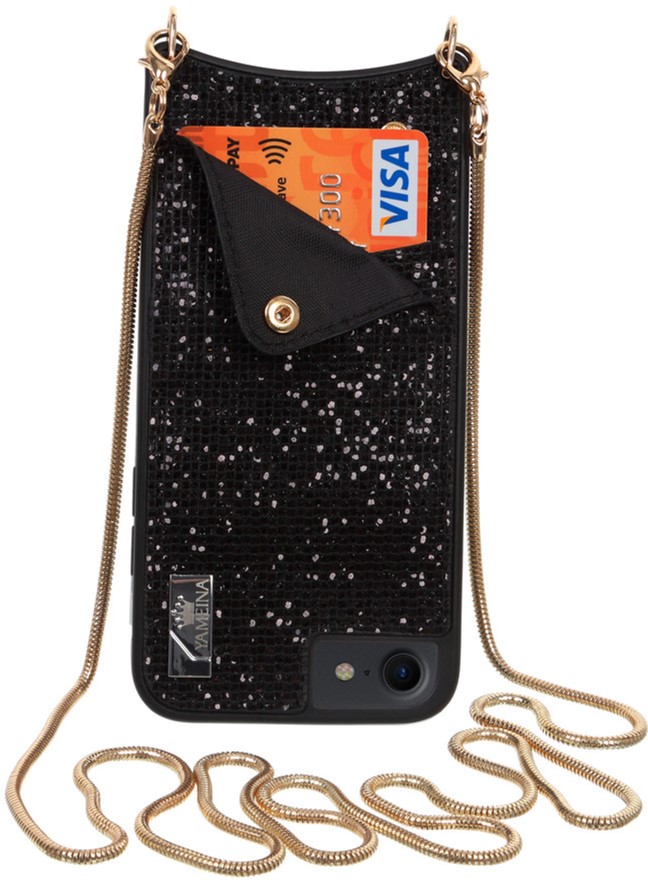 

Панель BeCover Glitter Wallet для Apple iPhone 6/6s/7/8/SE 2020 Black