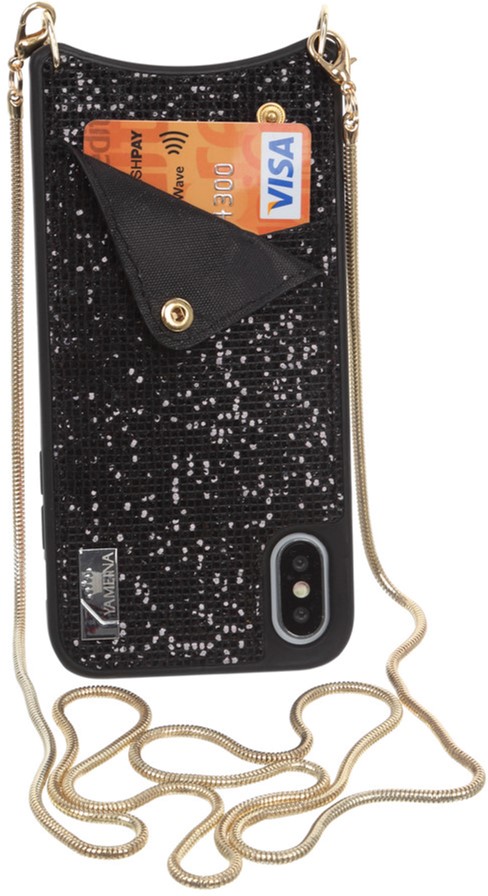 

Панель BeCover Glitter Wallet для Apple iPhone Xs Max Black