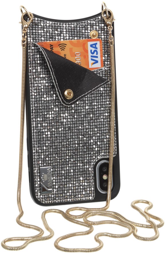 

Панель BeCover Glitter Wallet для Apple iPhone Xs Max Silver
