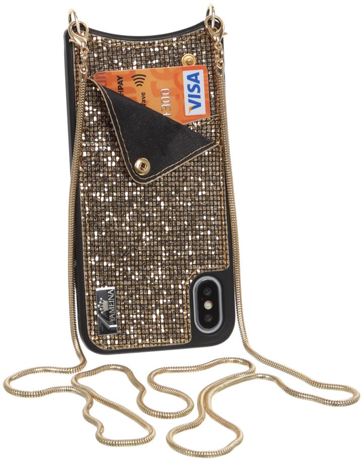 

Панель BeCover Glitter Wallet для Apple iPhone Xs Max Gold