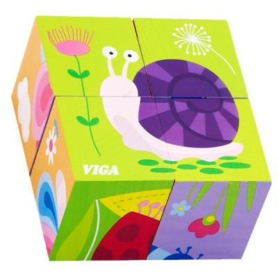 

Развивающая игрушка Viga Toys Пазл-кубики Насекомые (50160)