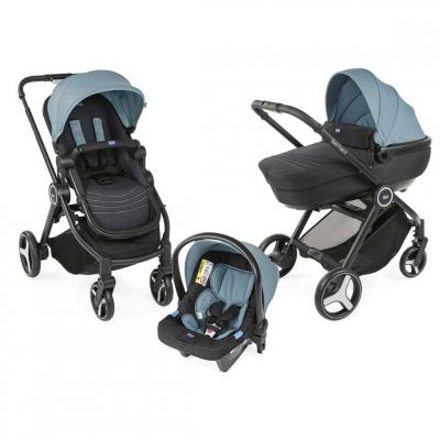 

Коляска Chicco 3 в 1 Trio Best Friend+ Comfort Бирюзова (79420.60)