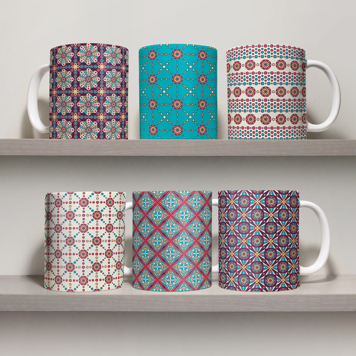 

Комплект чашек GUS "Этнические, №2" 310 мл Белая (KO115 - Другое)