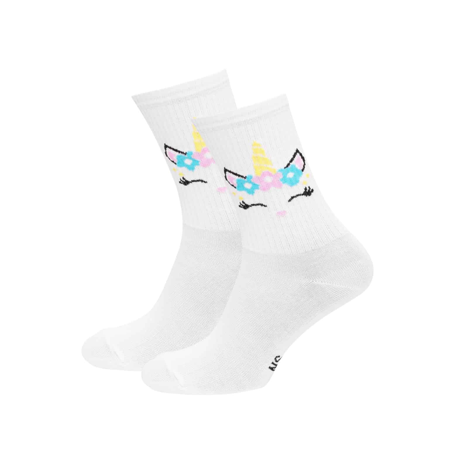 

Шкарпетки NS Socks Unicorn NS Teens Women Socks 35-37 Білі з Єдинорогом