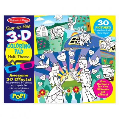 

Набор для творчества Melissa&Doug 3D раскраска по точкам для девочек (MD9963)