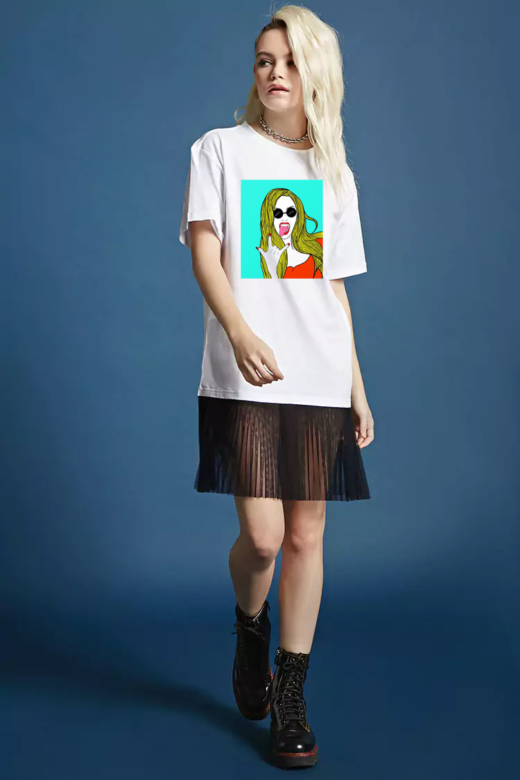 

Футболка Yappi oversize  Белый, Футболка Yappi oversize M Белый