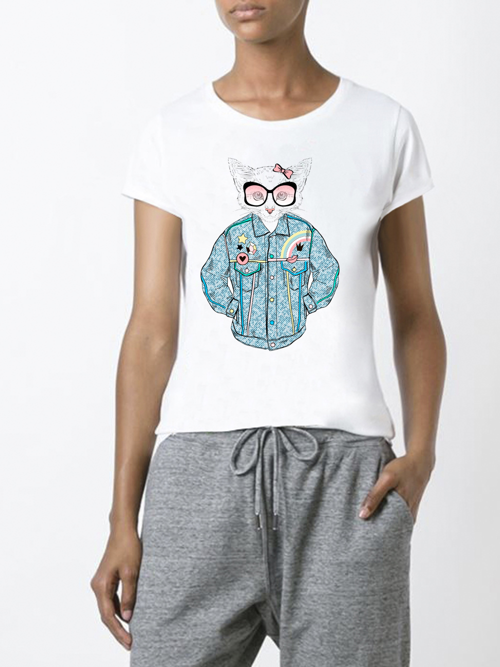 

Футболка Yappi женская  Белый, Футболка Yappi женская XL Белый