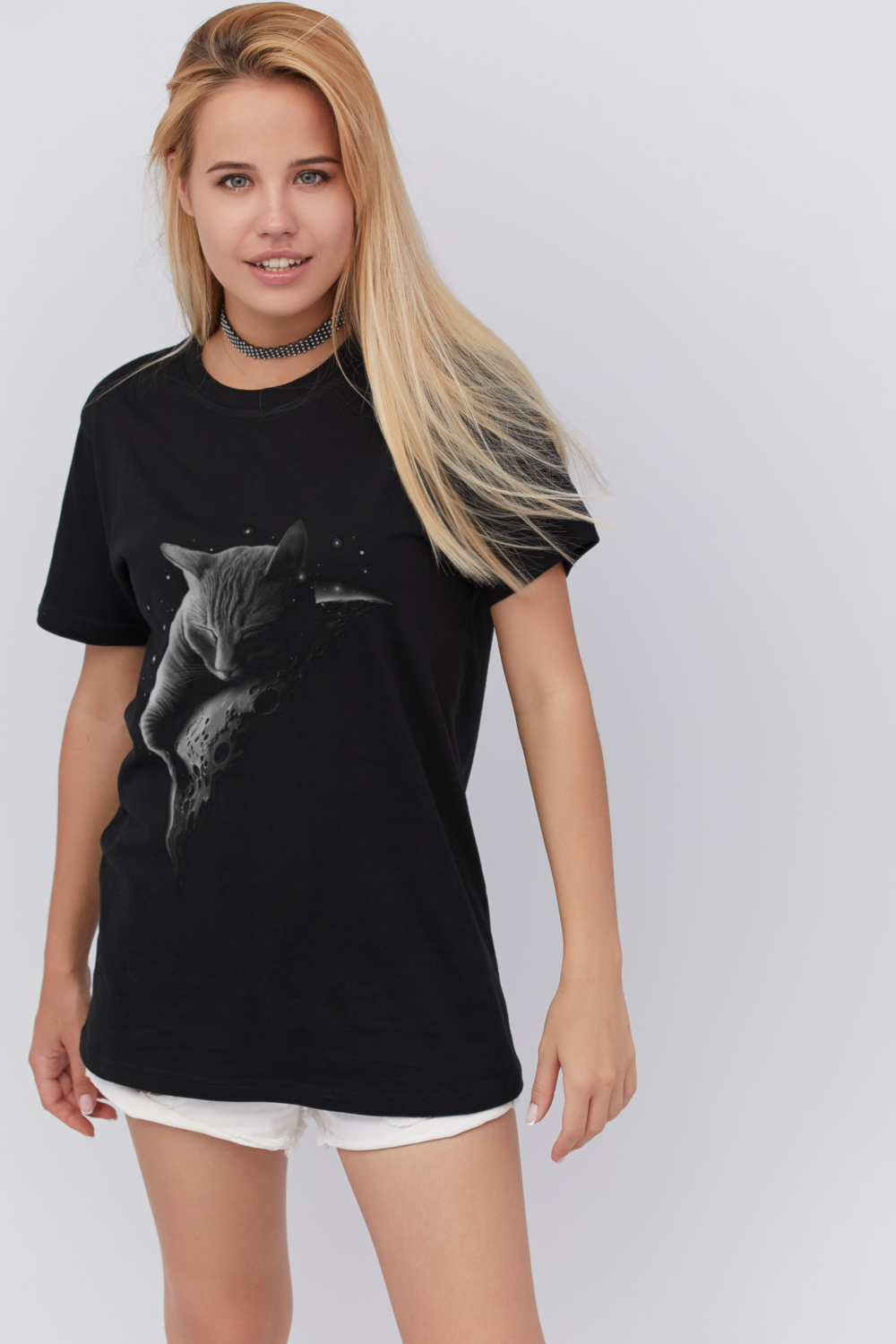 

Футболка Yappi Oversize  Черный, Футболка Yappi Oversize M Черный