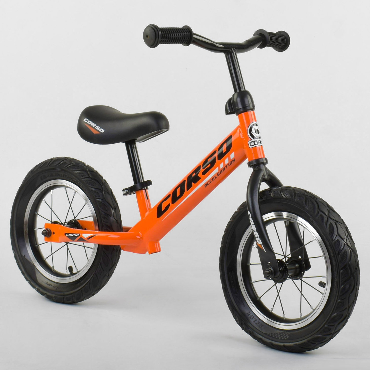 Велобег Corso 68170 со стальной рамой, колеса 12", надувные колеса ...