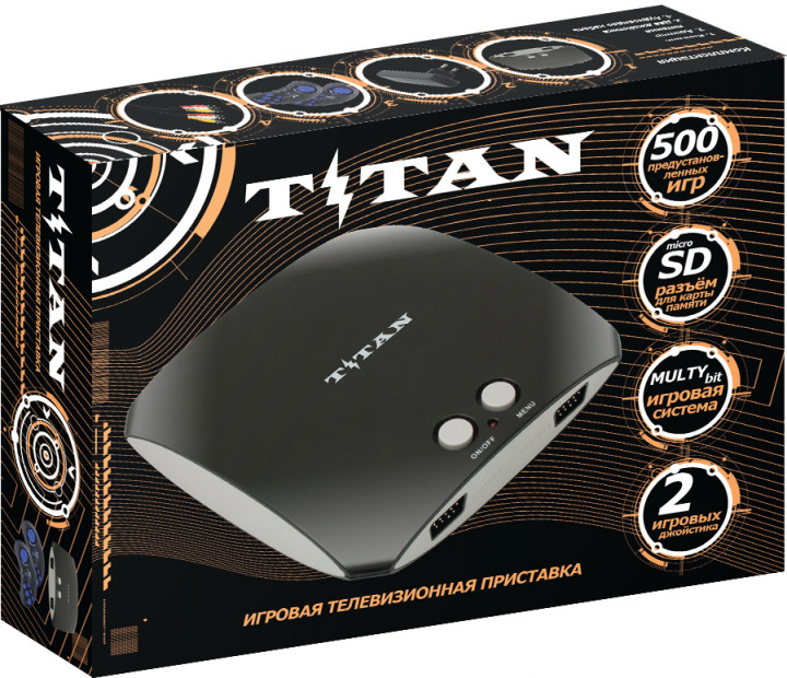 

Игровая приставка Sega Magistr Titan 3 и 500 встроенных игр Черная