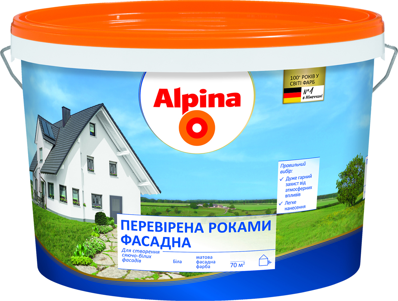 

Краска Alpina "Проверенная годами фасадная" 2.5 л Белая (536064)