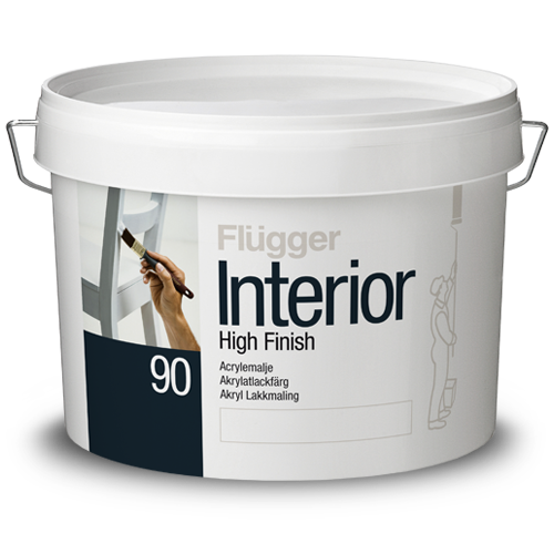

Глянцевая акриловая эмаль Flugger Interior High Finish 90, 2,8л base 3