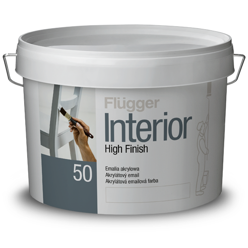 

Полуглянцевая акриловая эмаль Flugger Interior High Finish 50, 2,8л base 3