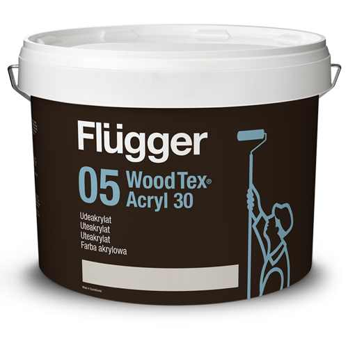 

Финишная краска Flugger Wood Tex Acryl 30 для древисины, 9,1л base 3