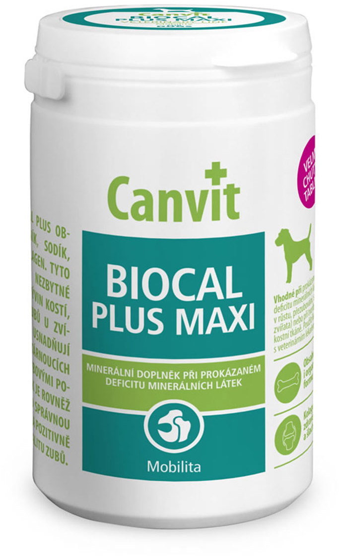 Акція на Витаминно-минеральная добавка Canvit Biocal Plus Maxi for dogs 230 г (can53145) від Rozetka UA