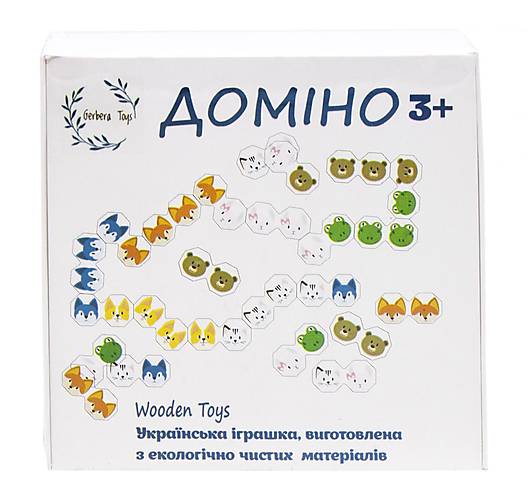 

Настольная игра "Домино Животные" деревянное Gerbera Toys (006)