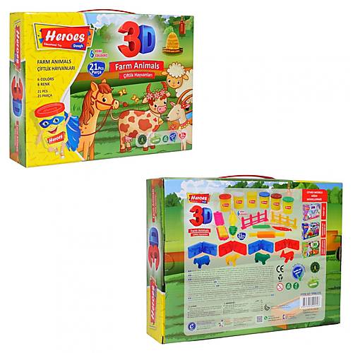 

Набор теста для лепки "Ферма" Play Toys (E ERN-570)