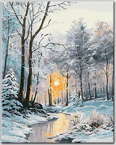

Живопись по номерам "Зимний лес" 40 * 50см ArtStory (AS0377)